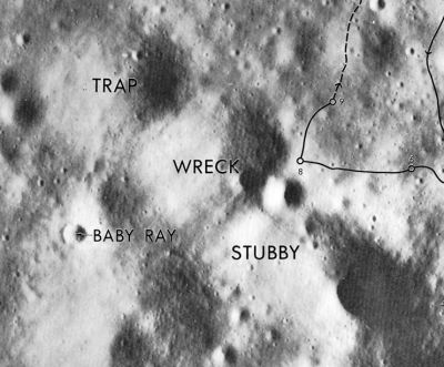 external image normal_Apollo_16_Trap-Wreck-Stubby-Baby_Ray_craters.JPG